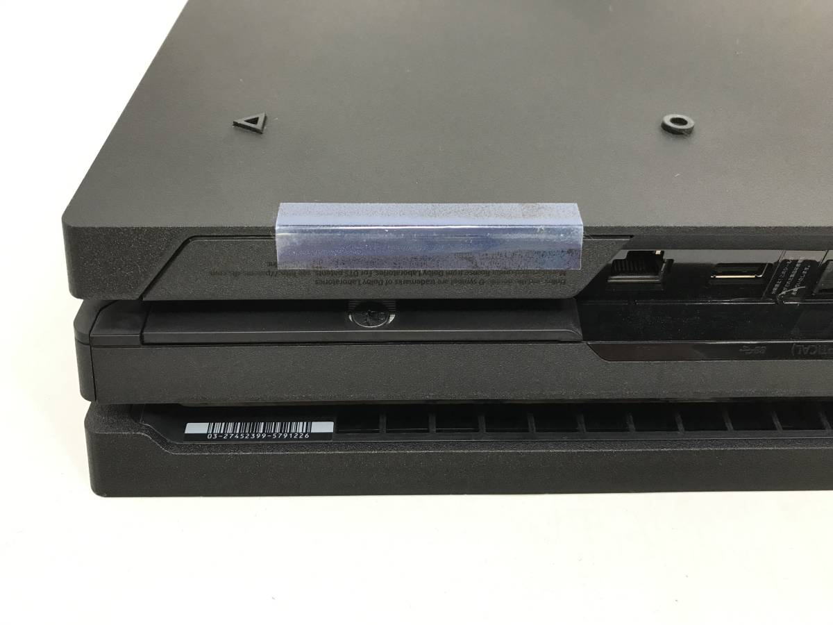 中古※PS4 pro 1TB CUH-7000B 動作確認/初期化済 本体/電源ケーブル 