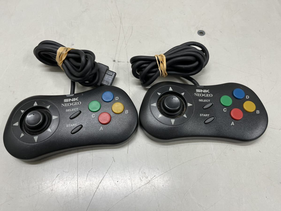 NEOGEO コントローラー ネオジオ SNK NEO-GEO 2点 動作未確認 テレビ