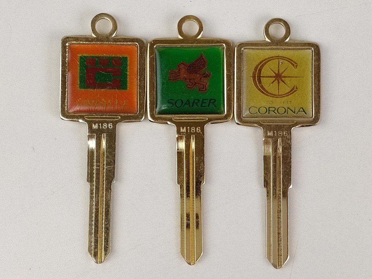 ブランクキー TOYOTA ソアラ/カローラ/コロナ M186 まとめ 当時物 旧車