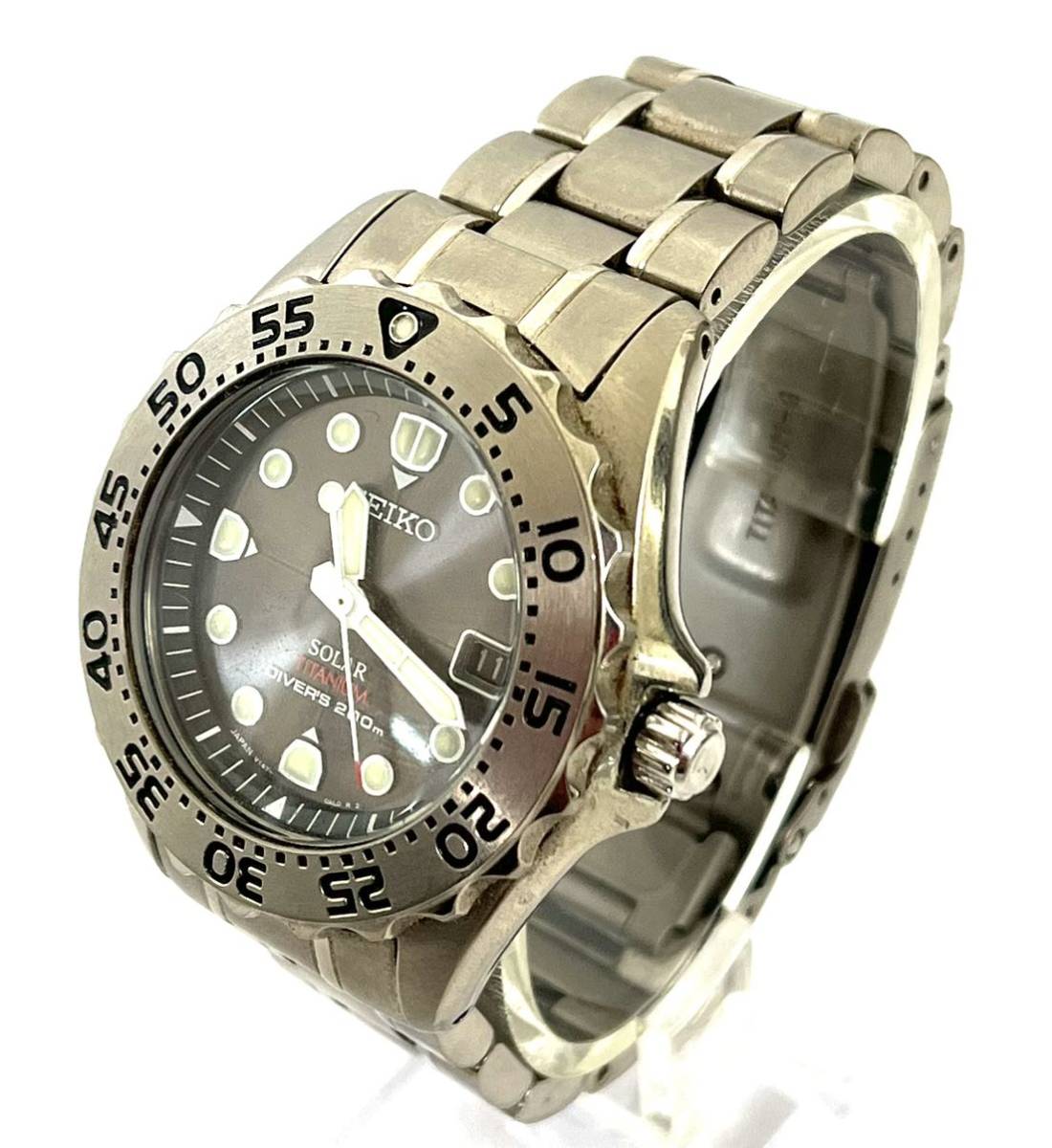 【格安，大得価】 SEIKO セイコー V147-0AG0 チタン ソーラー ダイバーズ メンズ腕時計 腕時計 SS0426-5-1(セイコー)｜売買されたオークション情報、yahooの商品情報をアーカイブ公開 - オークファン その他