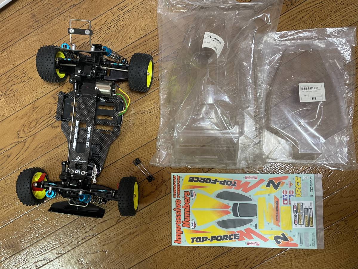 タミヤ 1/10RC トップフォース EVO ボディ、ウィング、ステッカー