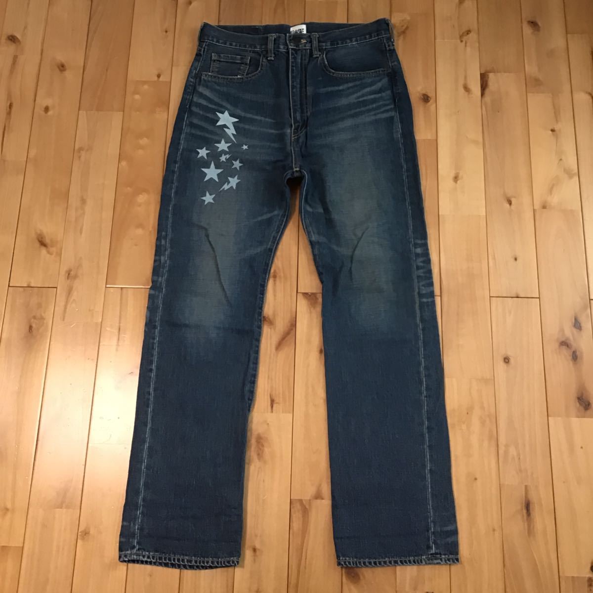 BAPE STA denim pants Sサイズ a bathing ape BAPESTA デニム エイプ