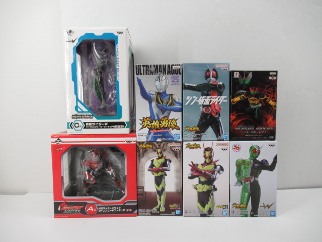 n67961-ty 未開封□8個 仮面ライダー 一番くじA.C賞 サイクロンジョーカー　ドライブ ウルトラマンガイア [061-230512]