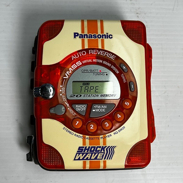 Panasonic SHOCKWAVE RQ-SW20 ポータブル カセットプレーヤー 
