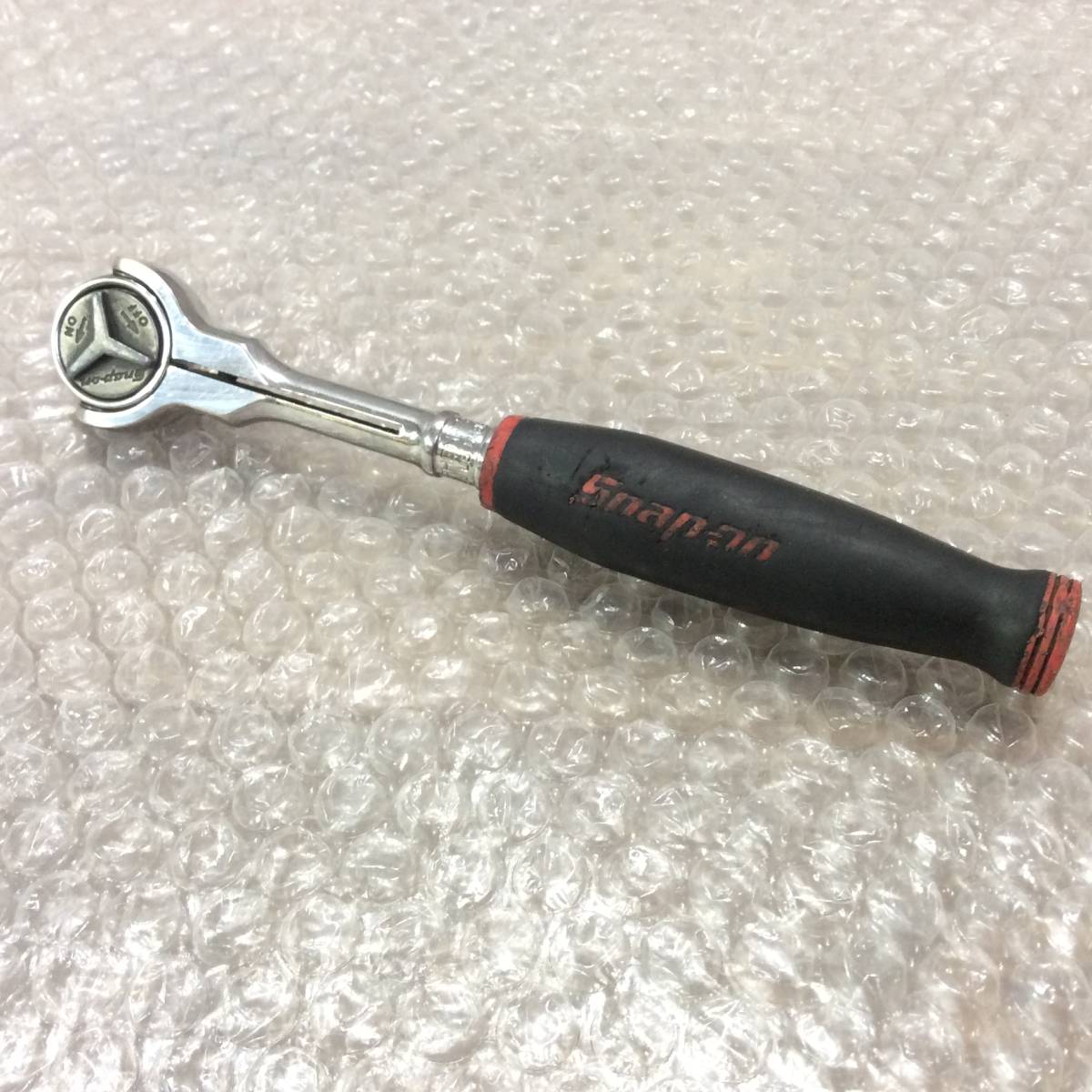 ●【AH-00057】中古品 Snap-on スナップオン 3/8 スイベルラウンドヘッドラチェット FHCNF72【レターパックプラス・送料全国一律520円可】