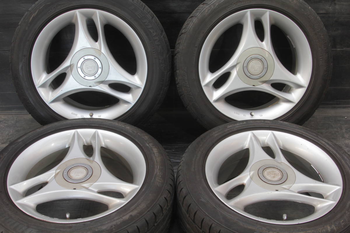 S23/条件付 当時物 3本スポーク 夏タイヤ 205/55R16×7JJ +40 4H PCD114 