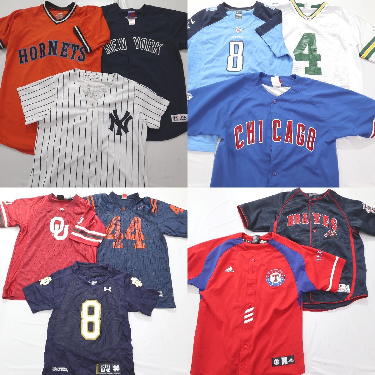 ◎プロチーム系ゲームシャツ set キッズ　レディース 他 (レディース) 11枚セット まとめ売り 古着卸 1円スタート 最落なし MN5894