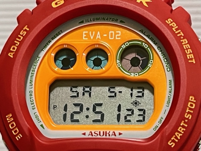 CASIO G-SHOCK EVANGELION DW-6900FS エヴァンゲリオン EVA-02 アスカ