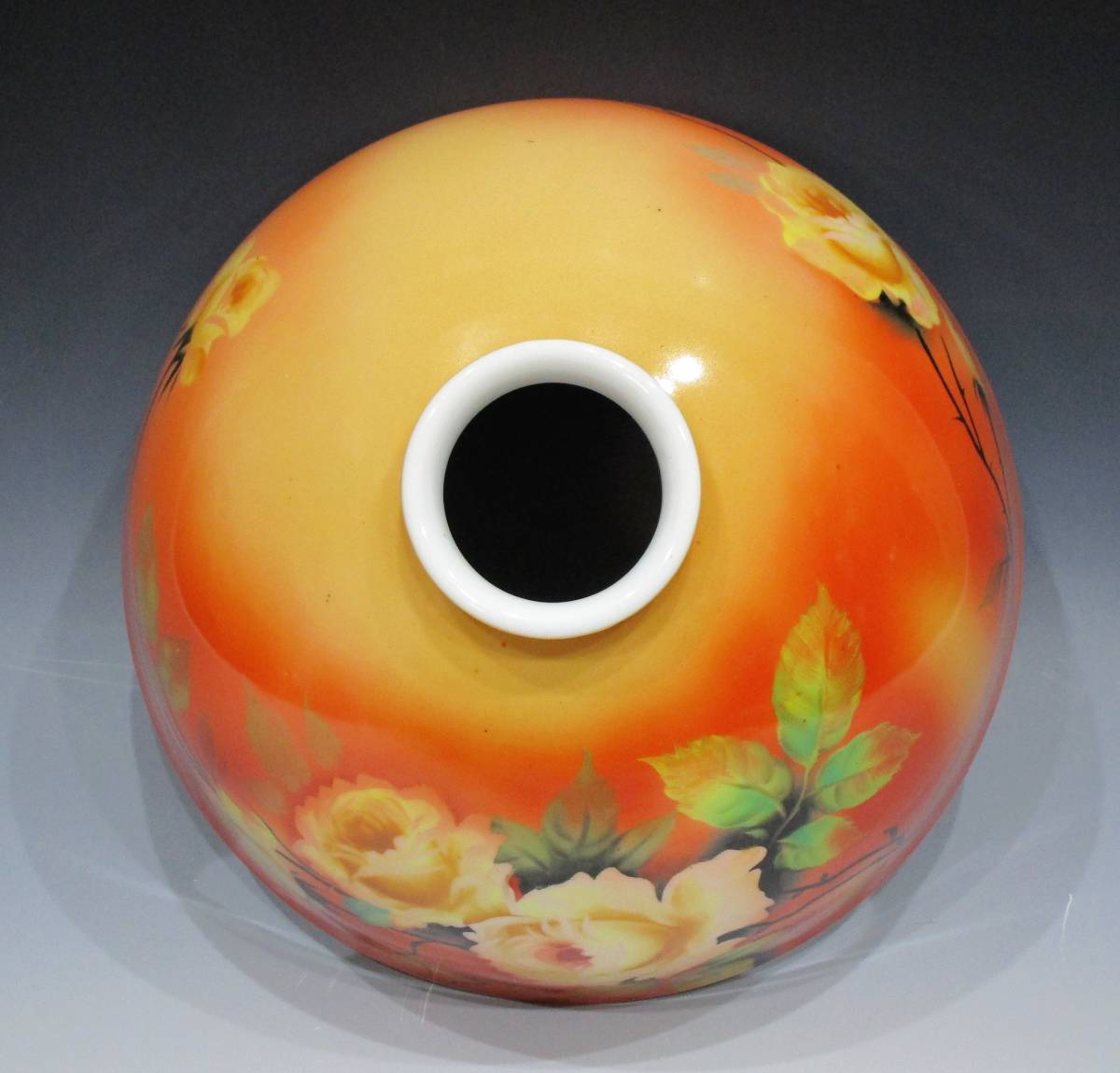 ① オールドノリタケ 日陶 『 バラの絵 』 （ 電笠・ランプシェード 
