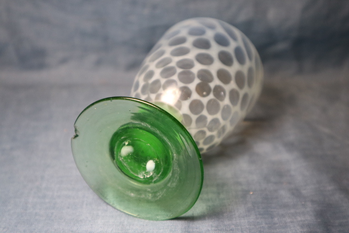 Yahoo!オークション - 氷コップ特集17氷コップ・乳白青水玉文ウラ