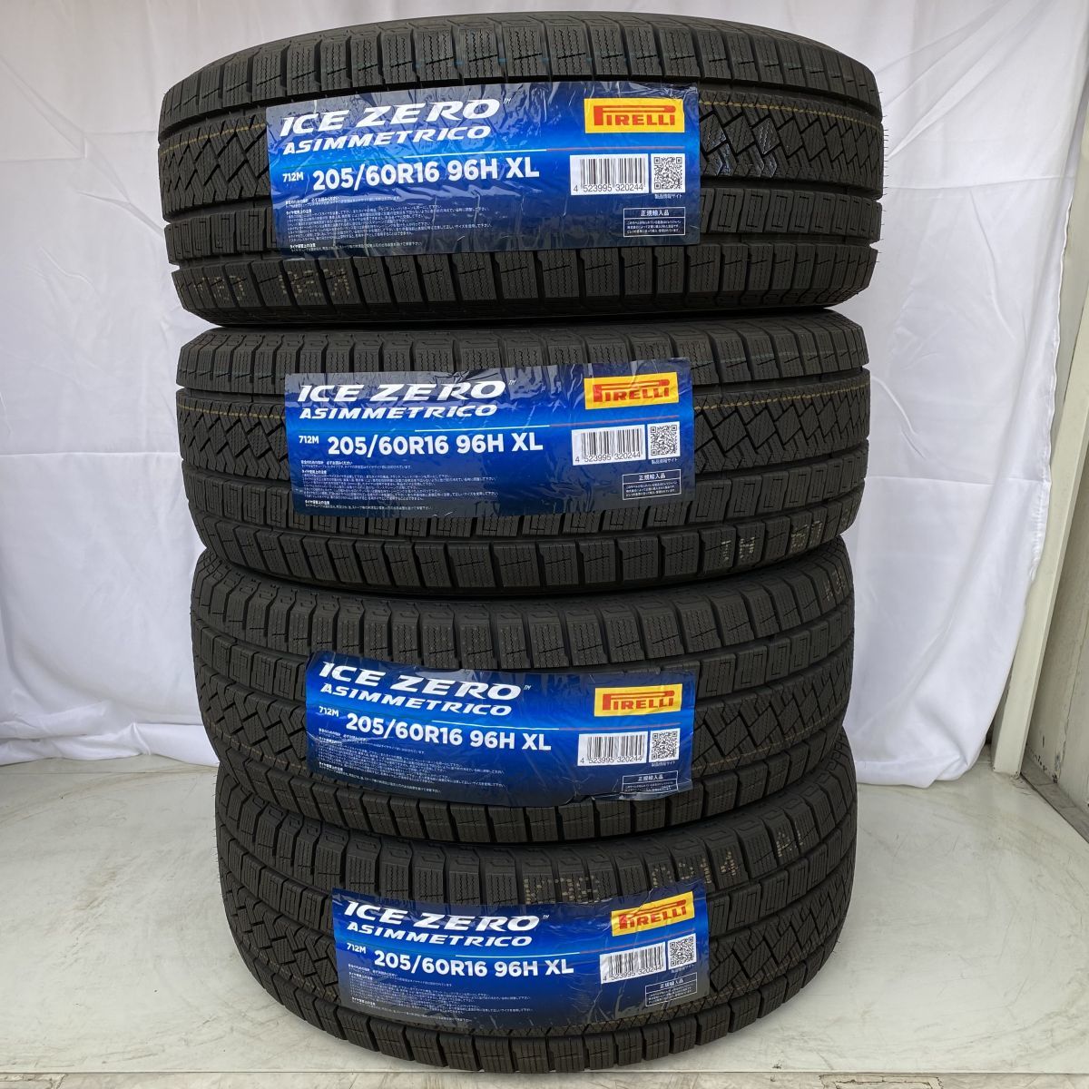 即納 在庫分特価 2022年製 ピレリ アイスゼロアシンメトリコ 205/60R16 4本 スタッドレスタイヤ 正規輸入品 個人宅OK 4本送料込56000円