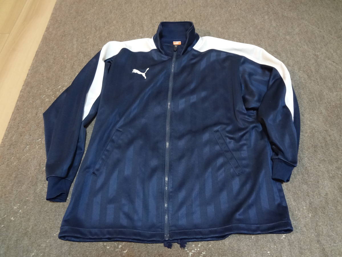 プーマ ジャージ上下 862220 862221 01 紺 白 上S-M 下M の入札履歴 