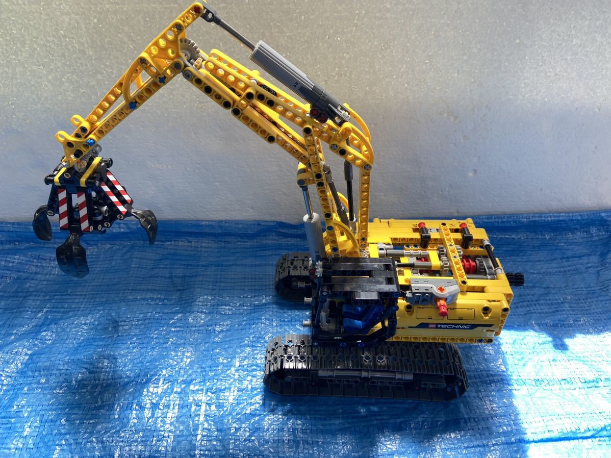 レゴ　ジャンク　テクニック　42006 パワーショベル　組み立て済み　モーター、電池パック互換品使用　動作確認済み