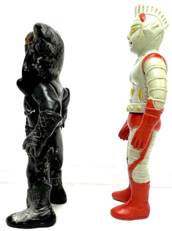 当時物 タケミ ジャンボーグA アンチゴーネ ソフビ人形 2点まとめて  