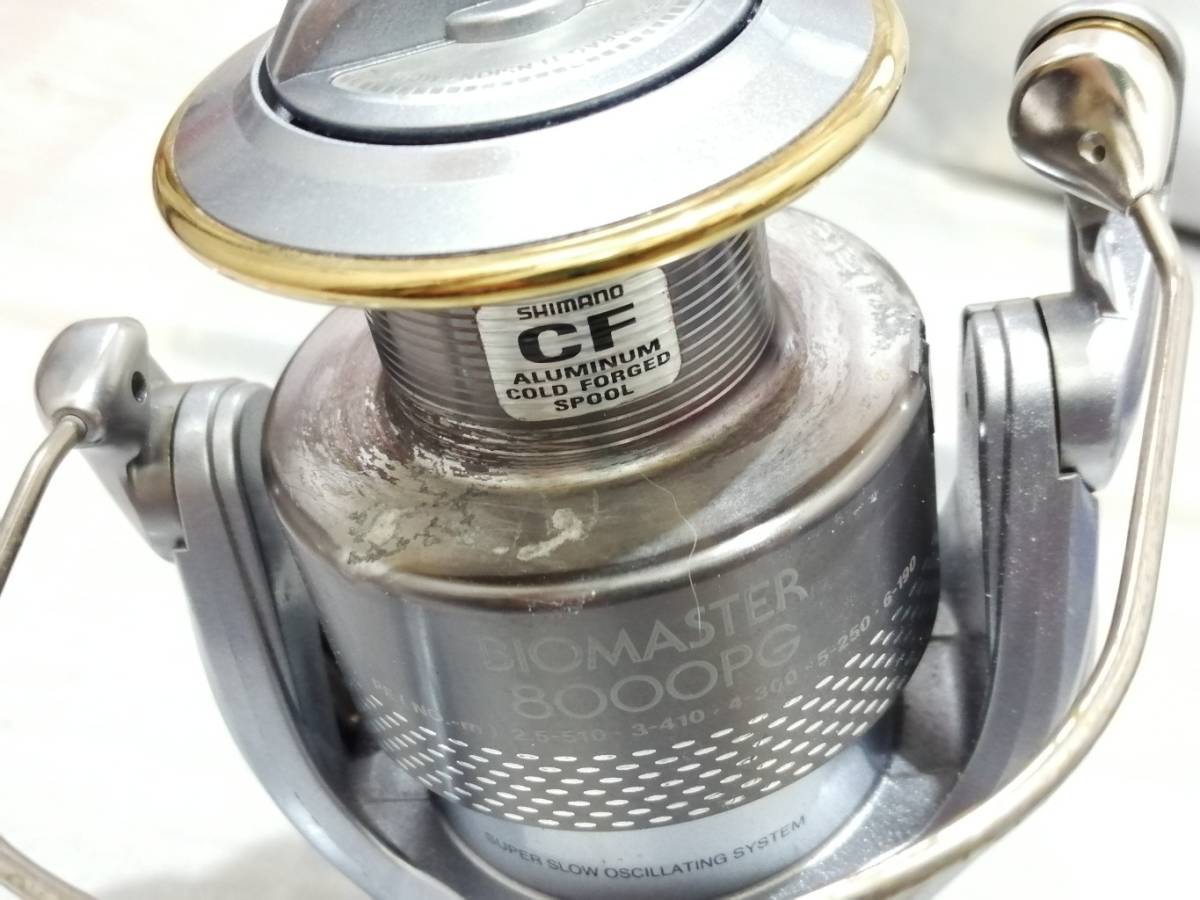 シマノ 02 バイオマスター8000PG スプール腐食有 シマノ 0 SHIMANO
