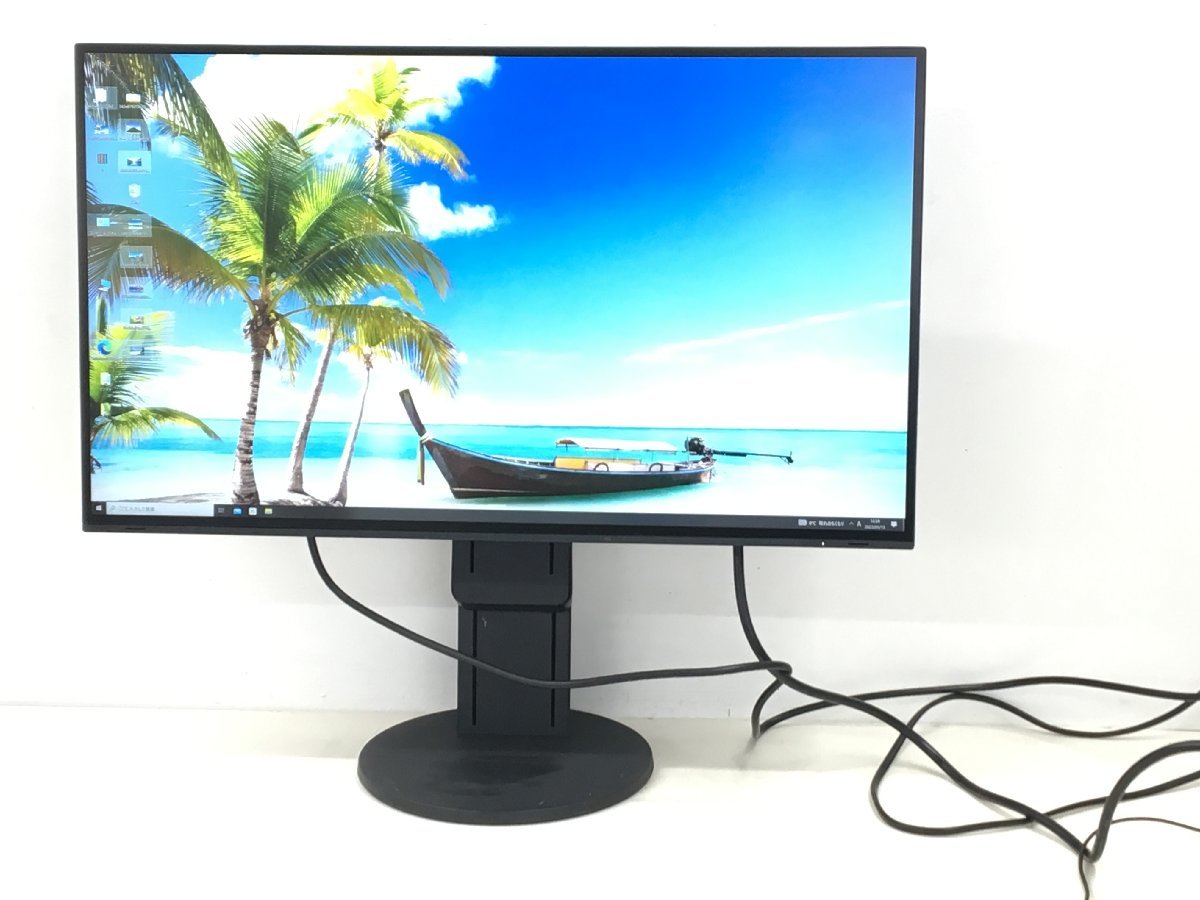 4KEIZO 27型 液晶モニタ－FlexScan EV2785 高さ調整 縦回転 （使用時間7709H）2018年製　輝度良い（管：2A-M）