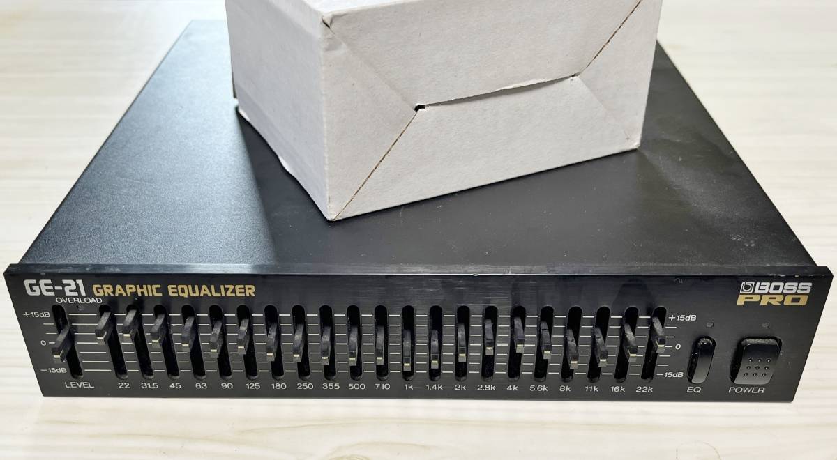 即決 BOSS GE-21 日本製 グラフィックイコライザー EQ アダプター付き