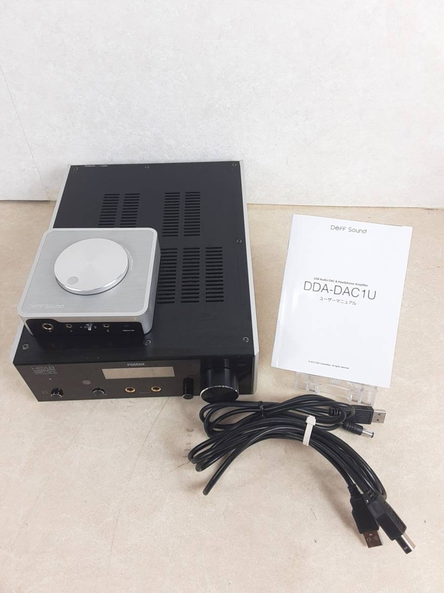  7492-04 ヘッドホンアンプ 2点セット FOSTEX/フォステクス HP-A8 & Deff Sound/ディーフ サウンド DDA-DAC1U(ヘッドフォンアンプ)｜売買されたオークション情報、yahooの商品情報をアーカイブ公開 - オ ヘッドフォンアンプ