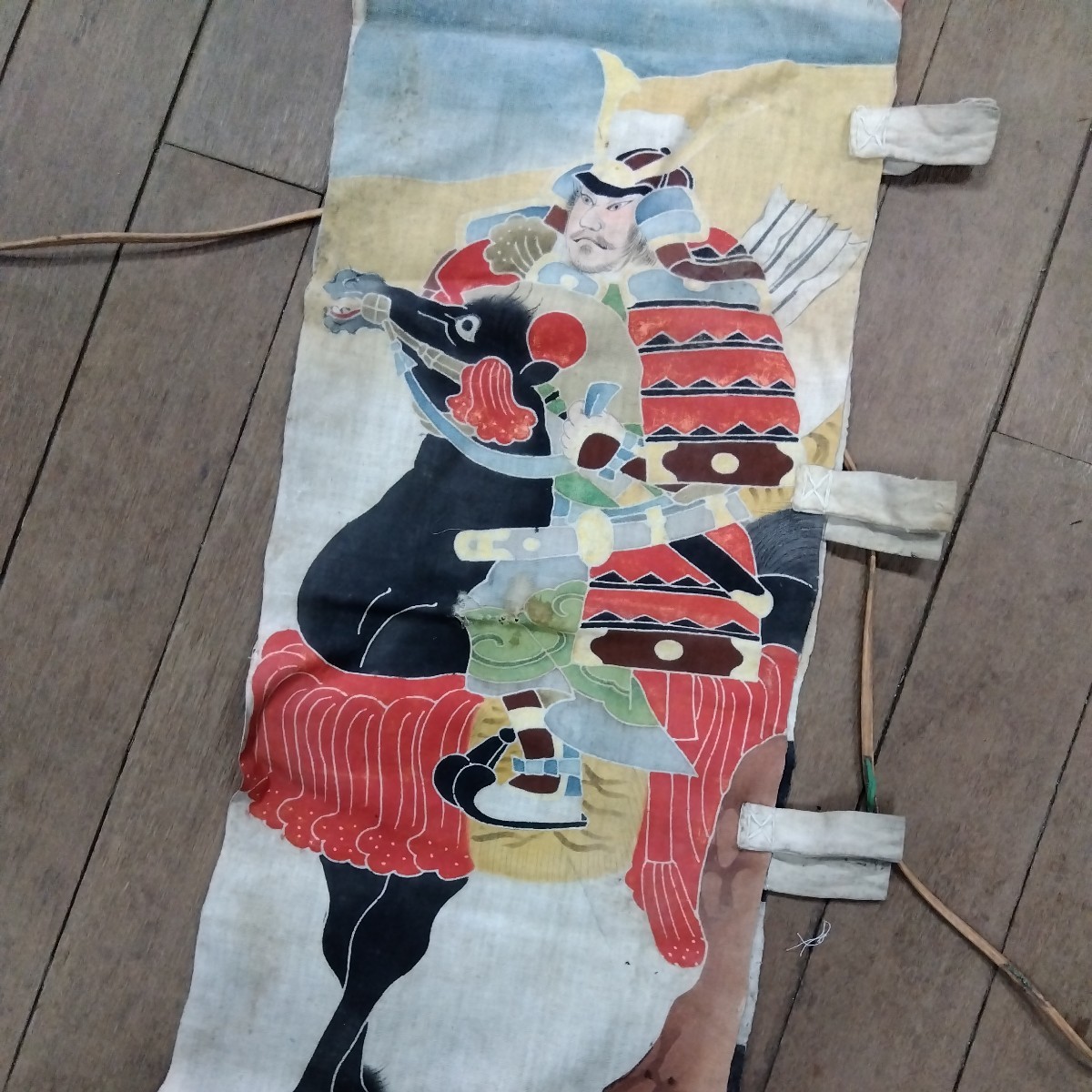 ⑤希少 襤褸 時代の寵児 のぼり旗 古布 木綿 昭和レトロ 昭和