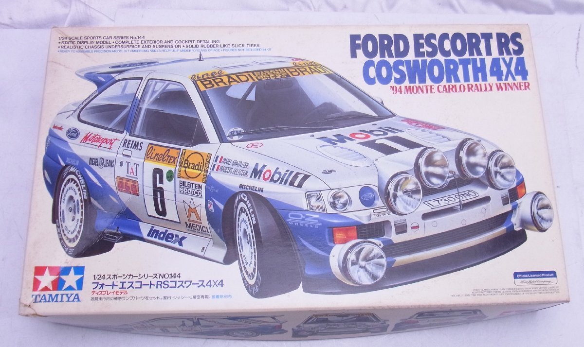 タミヤ☆フォード エスコートRSコスワース 4X4☆1/24 スポーツカーシリーズ NO.144☆未組立品 絶版☆K0516944