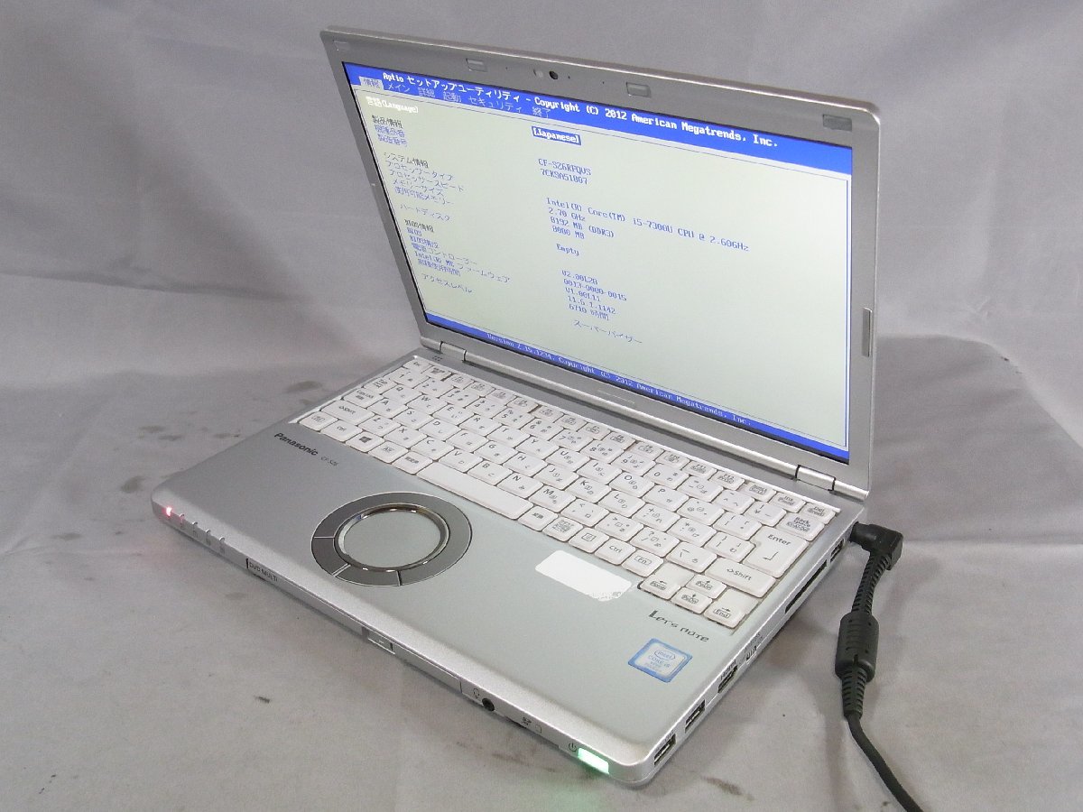 B34704 O-05011 Panasonic Let's note CF-SZ6 CF-SZ6RFQVS Core i5 7300U 8GB ジャンク