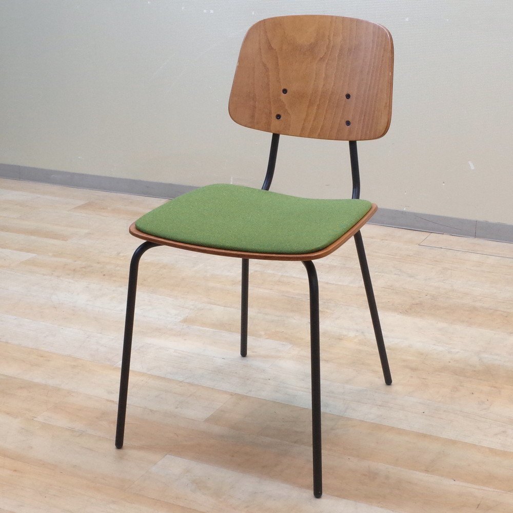 イトーキ ITOKI knot Work/ノットワーク 肘無しミーティングチェア グリーン 会議椅子 いす イス リビング カフェ KK8138 中古オフィス家具