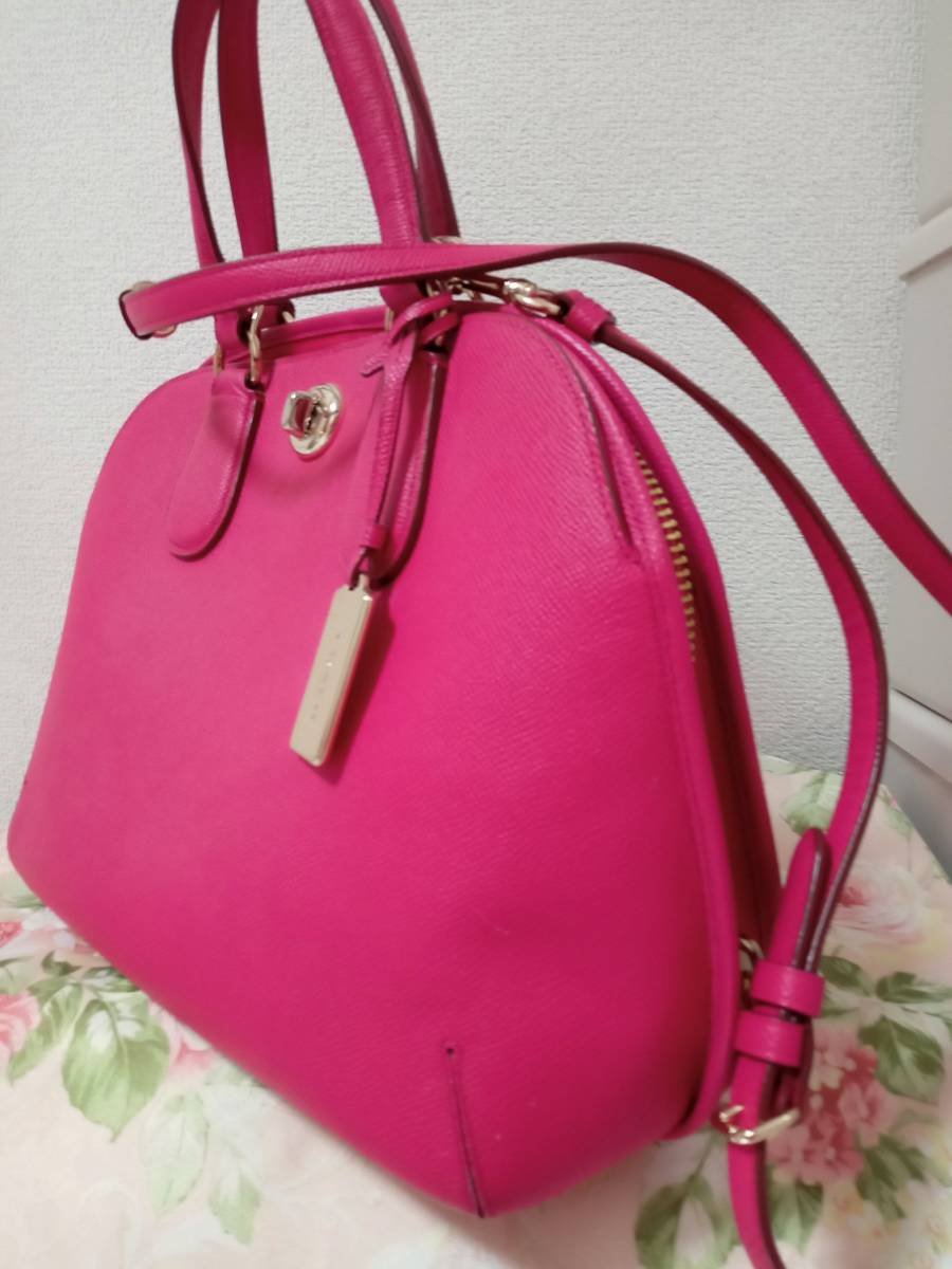 COACH ショルダーバッグ ショッキングピンク コーチ (コーチ) ハンド 