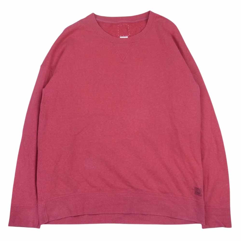 VISVIM ビズビム 20AW 0120205010020 JUMBO SWEAT L/S STAMP クルーネック ジャンボ スウェット ピンク系 3【中古】