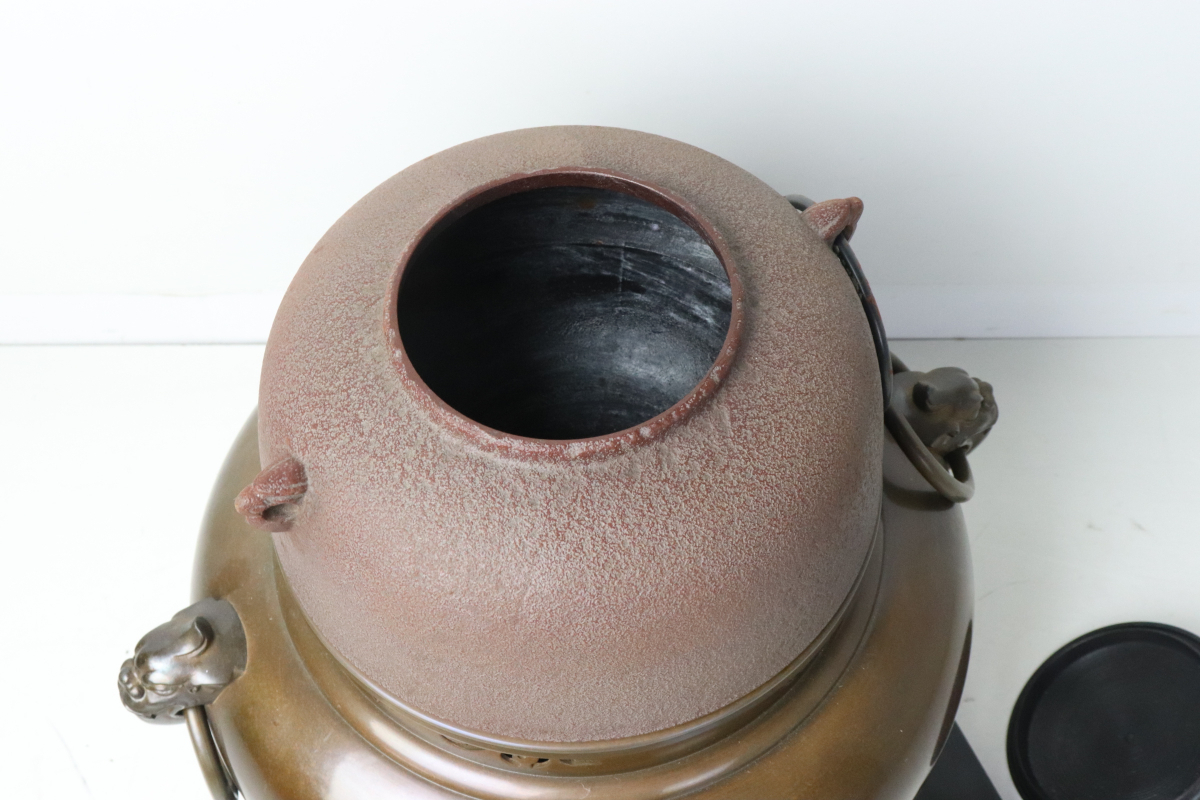 茶道具 創巧野々田 炭型ヒーター 炉 置炉用 灰型付 電熱器 300