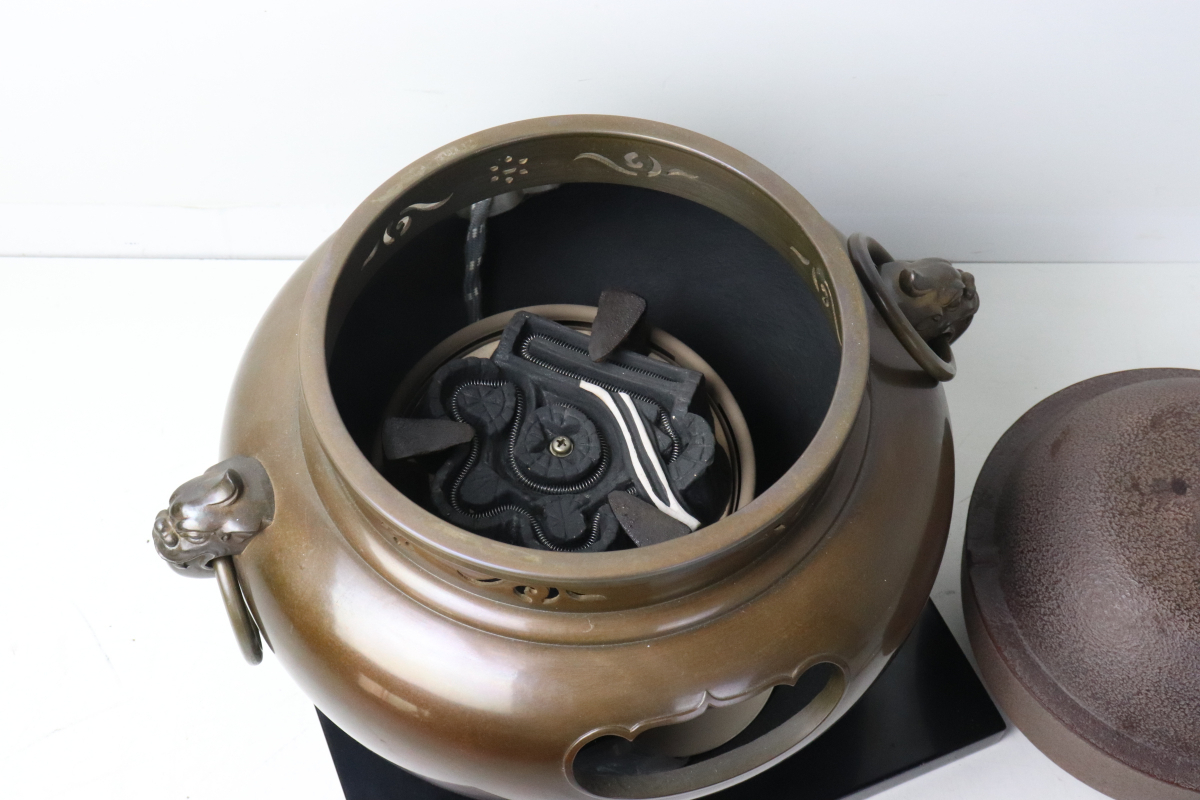 茶道具 創巧野々田 炭型ヒーター 炉 置炉用 灰型付 電熱器 300