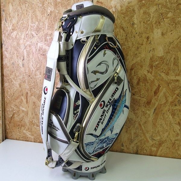 琉球ごるふ ZIPANG STUDIO Golf Design シリアルナンバー入り キャディバッグ CB カジキ刺繍/佐川140サイズ