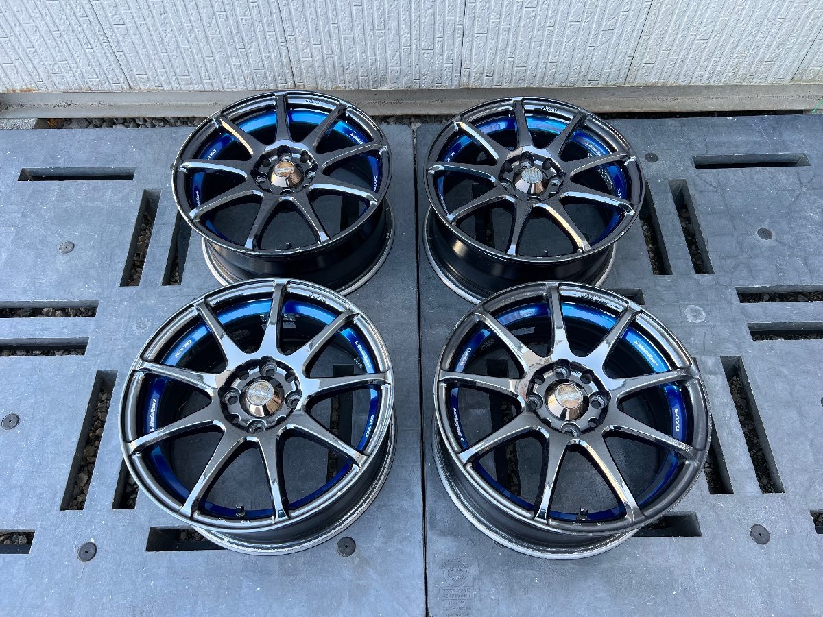9312】□WedsSport□SA-70 15インチホイール 6.5J+45 PCD100 4H 4本