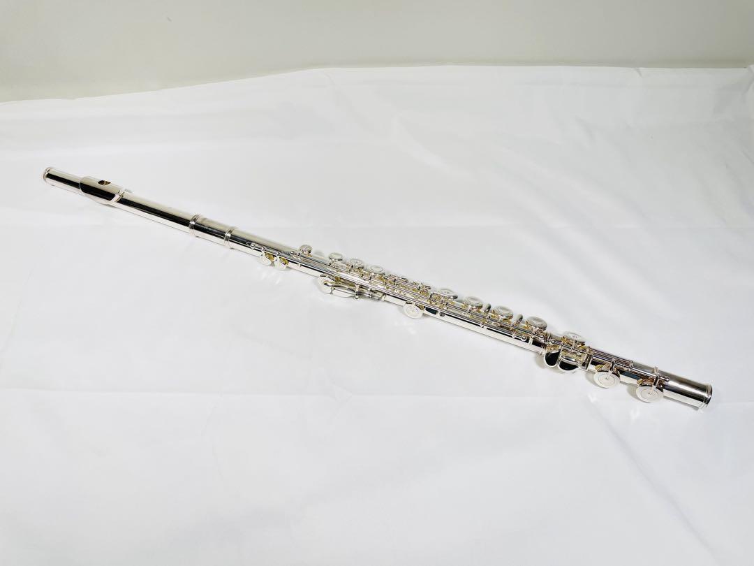 【R-4】 Sankyo フルート 1276 PRIMA ETUBE TOKYO STERLING SILVER 1884-122 SANKYO PRIMA - ケース付シルバー925刻印 頭部管銀製フルート Flutes