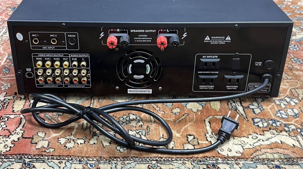 PRO カラオケアンプ - メルカリ ジャンクCLASSIC KOK500 業務用通電OK