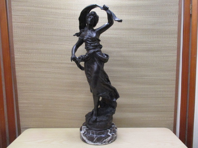 逸品 フランス彫刻作家 オーギュスト モロー Auguste Moreau 美人像
