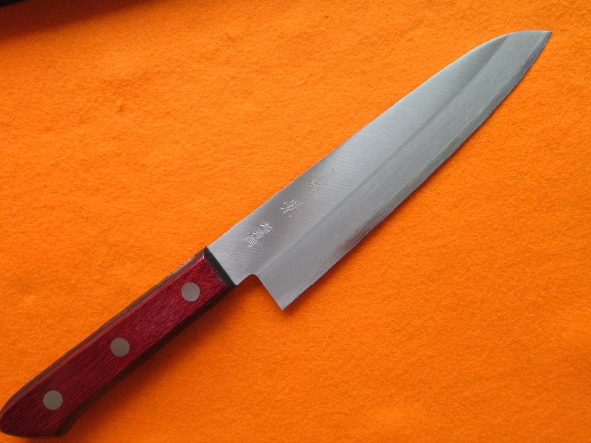 切れ味抜群「兼景」青紙スーパー鋼割込牛刀 