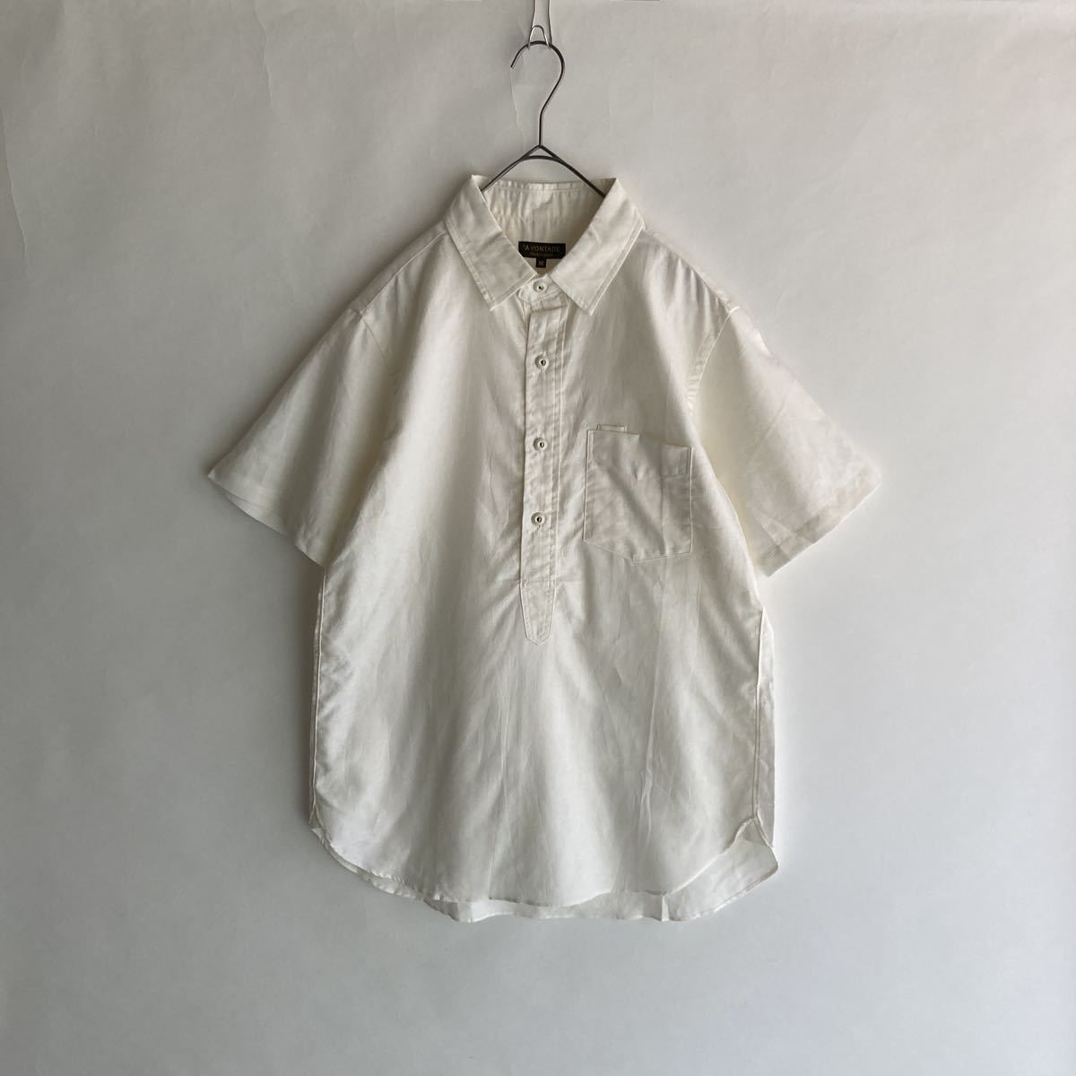 美品】A VONTADE 日本製 アボンタージ プルオーバー 半袖 シャツ