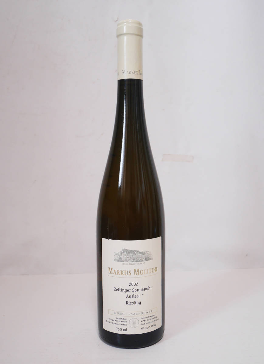 未開封★ワイン　アウスレーゼ◆マーカス　モリトール　リースリング　2002　750ml◇MARKUS MOLITOR
