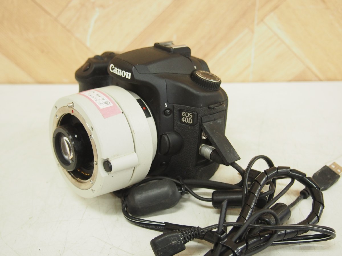 ☆【1K0517-22】 Canon デジタル一眼レフカメラ DS126171 CANON CR-DA1（45）医療用 無散瞳眼底カメラレンズ、コード類 ジャンク