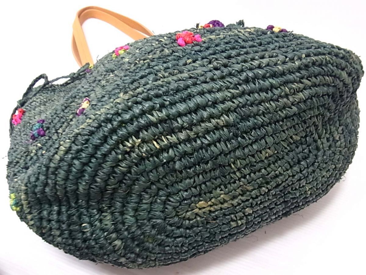 ☆agnes b. アニエスベー かごバッグ ショルダー トート ストロー 