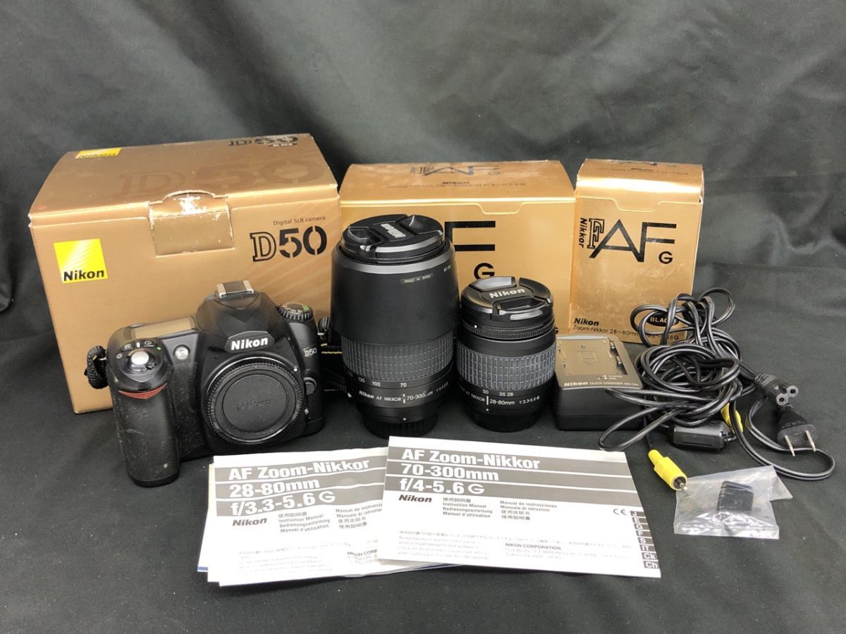0502-046S⑨20334 デジタル一眼レフカメラ NIKON ニコン D50 ボディ AF