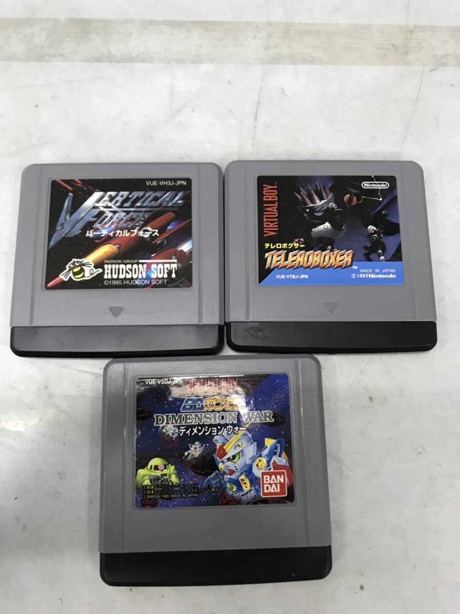 Nintendo VIRTUAL BOY VUE-001 ソフト3本付き 中古現状品 動作未確認