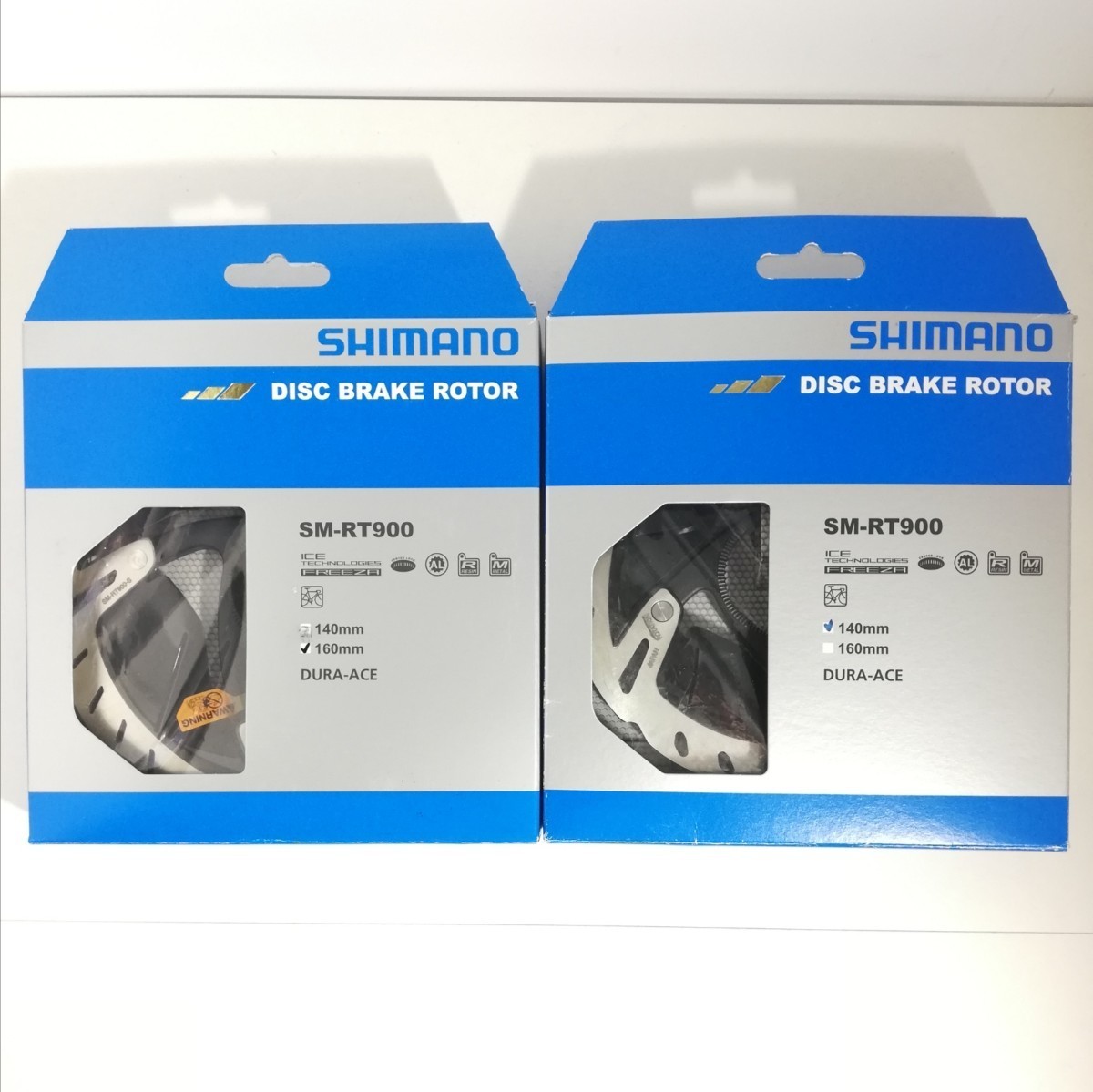 SHIMANO SM-RT900 ディスクローター 160mmと140mm