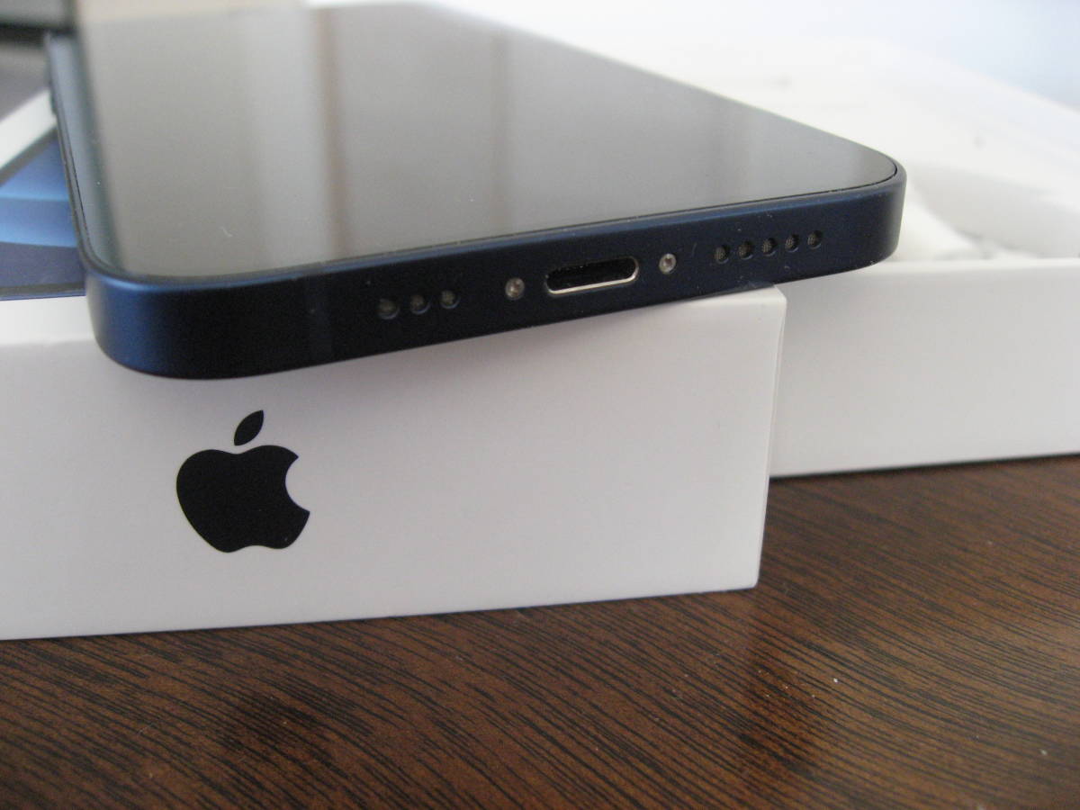 iphone12】ブルー青128GB／au／バッテリー89％／SIMロック解除☆美品