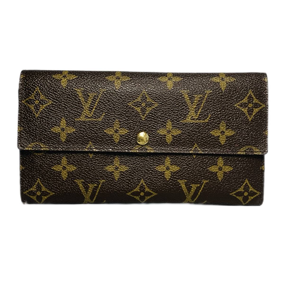 LOUIS VUITTON ルイ ヴィトン モノグラム ポシェット ポルトモネ クレディ 二つ折り 長財布 M61725