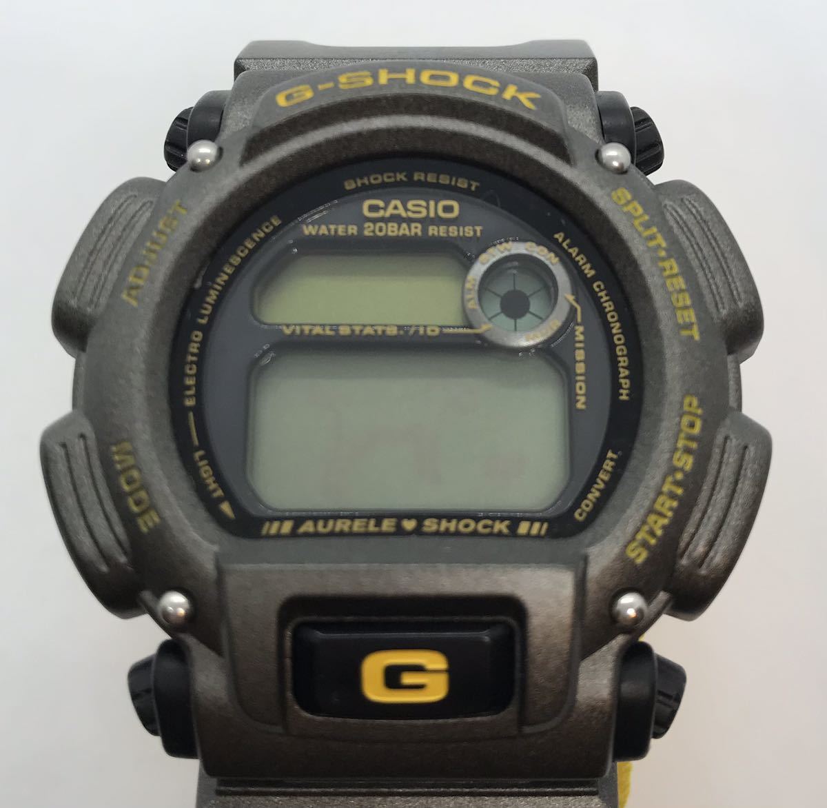 784-0147 CASIO カシオ G-SHOCK DW-8800 ナイロンベルト イエロー 電池 