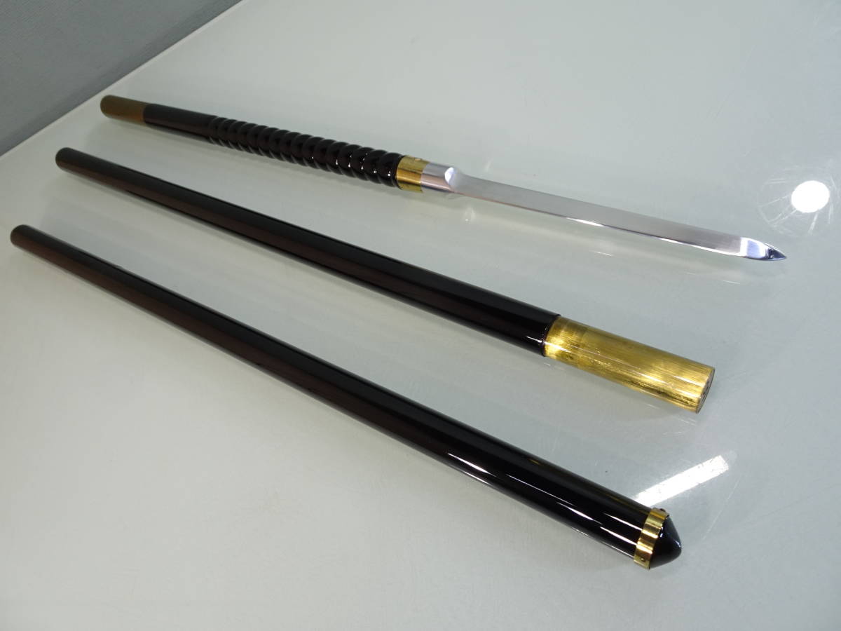槍 (模造品) 模造槍 直槍 3本継ぎ 全長192cm 演舞刀 稽古用