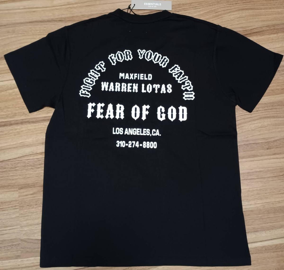 新品☆Fear of God フィア オブ ゴッド WARREN LOTAS 半袖 VINTAGE TEE 黒 Size M 