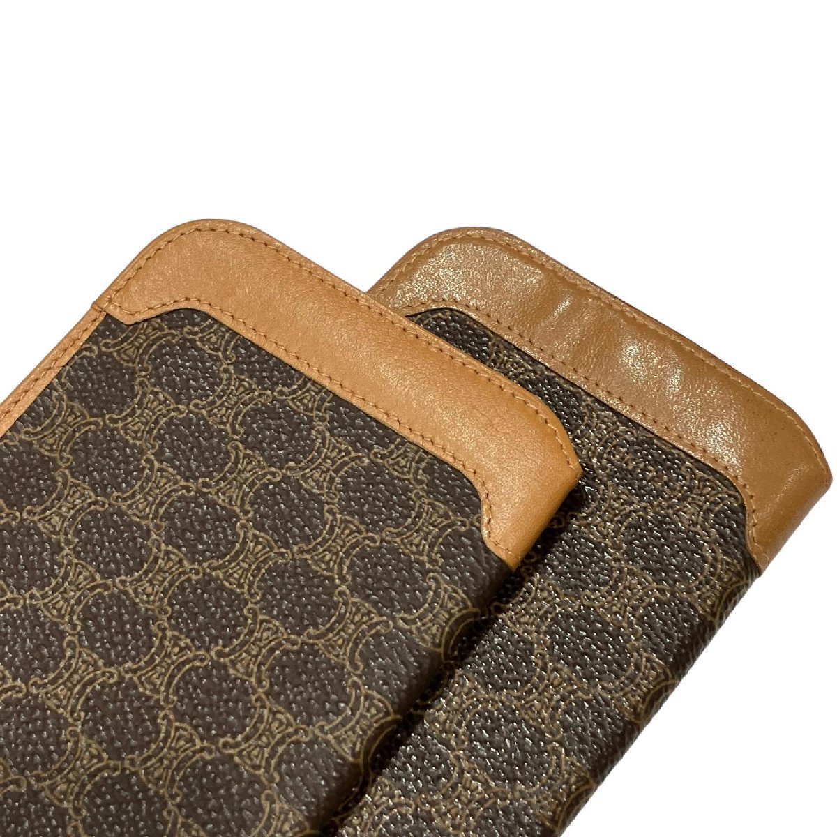 CELINE セリーヌ マカダム柄 キャンバス×レザー 6連 キーケース 鍵入れ