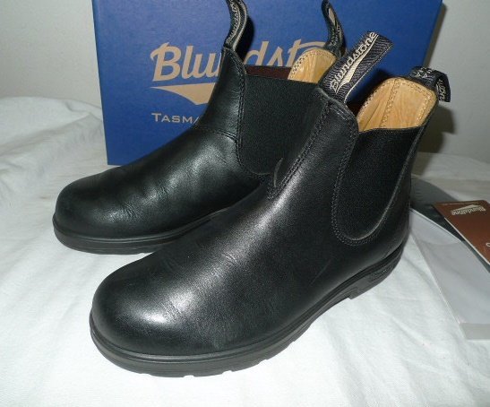 ◆BLUNDSTONE ブランドストーン 558 定番人気 サイドゴア レザー ブーツ 黒 サイズ6　箱完備